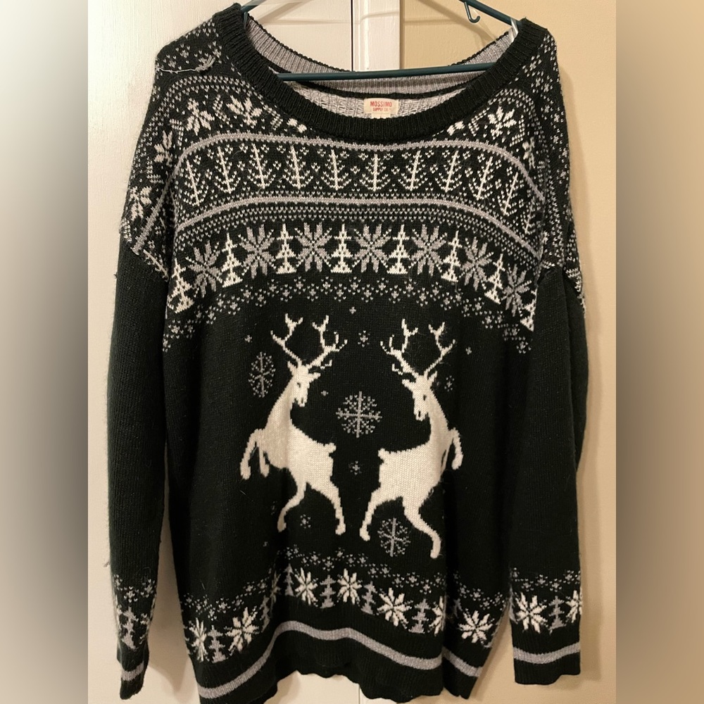 Mossimo Supply Co. Reindeer Christmas Sweater